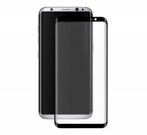ENKAY képernyővédő üveg (3D full cover, íves, karcálló, 0.26mm, 9H) FEKETE [Samsung Galaxy S8 Plus (SM-G955)]
