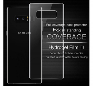 IMAK védőfólia (csak hátsó, full screen, íves részre, öngyógyító, 0.15mm vékony) átlátszó [Samsung Galaxy Note 8 (SM-N950F)]