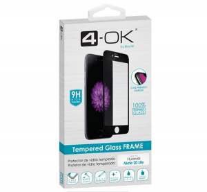 4-OK képernyővédő üveg (3D full glue, íves, teljes felületén tapad, tok barát, karcálló, 9H) FEKETE [Xiaomi Redmi Note 8T]