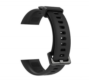 Pótszíj (szilikon, állítható, 16.5 mm) FEKETE [Huawei Band 4]