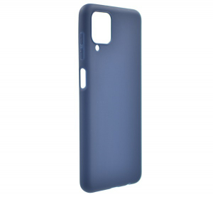 Szilikon telefonvédő (matt) SÖTÉTKÉK [Samsung Galaxy A12 (SM-A125F / SM-A127F)]