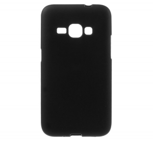 Szilikon telefonvédő (matt) FEKETE [Samsung Galaxy J1 (2016) SM-J120]