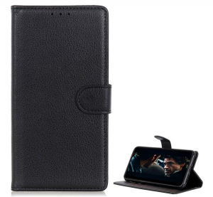 Tok &aacute;ll&oacute;, bőr hat&aacute;s&uacute; (FLIP, oldalra ny&iacute;l&oacute;, asztali tart&oacute; funkci&oacute;, pr&eacute;mium) FEKETE [Honor X10 5G]