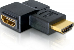 Delock DL65076 HDMI male -> HDMI male 90° jobbra elforgatott adapter