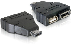 Delock DL65119 Power eSATA -> 1x eSATA és 1x USB adapter