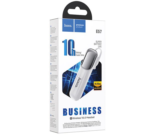 HOCO E57 ESSENTIAL bluetooth fülhallgató MONO (v5.0, mikrofon ...