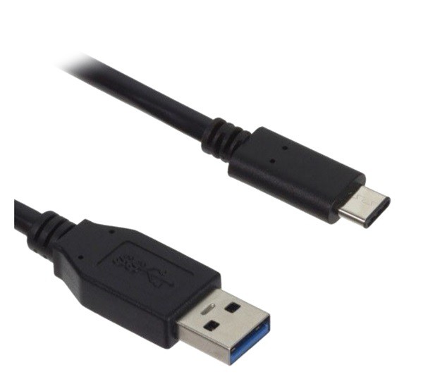 Adatkábel és töltő (USB - Type-C, 100cm) FEKETE (CA-232CD)