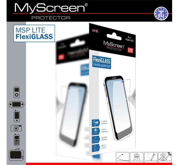 MYSCREEN LITE FLEXI GLASS képernyővédő üveg (karcálló, ütésálló, 0.19mm, 6H) ÁTLÁTSZÓ [Vodafone Smart Prime 7 (VFD600)]