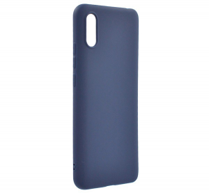 Szilikon telefonvédő (matt) SÖTÉTKÉK [Xiaomi Redmi 9A (Redmi 9 AT)]