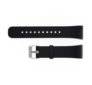 Pótszíj (szilikon, állítható, 18.5 mm, speciális) FEKETE [Samsung Galaxy Gear Fit 2 Pro (SM-R365)]