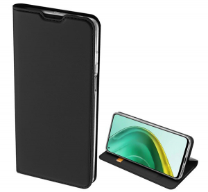 DUX DUCIS SKIN PRO tok &aacute;ll&oacute;, bőr hat&aacute;s&uacute; (FLIP, oldalra ny&iacute;l&oacute;, bankk&aacute;rtya tart&oacute;, asztali tart&oacute; funkci&oacute;) FEKETE [Xiaomi Mi 10T Pro 5G]