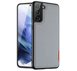DUX DUCIS FINO szilikon telefonv&eacute;dő (műanyag belső, k&ouml;zepesen &uuml;t&eacute;s&aacute;ll&oacute;, r&aacute;cs minta) SZ&Uuml;RKE [Samsung Galaxy S21 Plus (SM-G996) 5G]