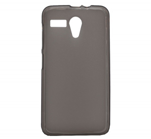 Szilikon telefonvédő (matt) FÜSTSZÍNŰ [Lenovo A606]