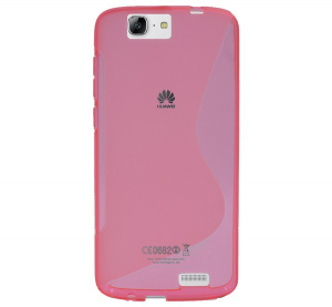 Szilikon telefonvédő (S-line) RÓZSASZÍN [Huawei Ascend G7]