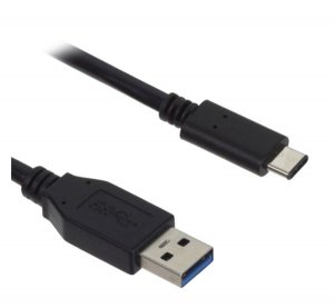 Adatkábel és töltő (USB - Type-C, 100cm) FEKETE (CA-232CD)