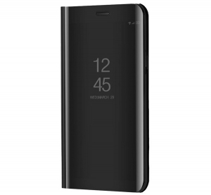 Tok álló (aktív FLIP, oldalra nyíló, asztali tartó funkció, tükrös felület, Mirror View Case) FEKETE [vivo Y11s]
