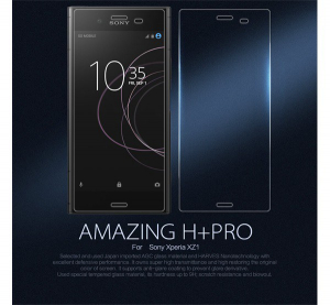 NILLKIN H+ PRO k&eacute;pernyőv&eacute;dő &uuml;veg (2.5D lekerek&iacute;tett sz&eacute;l, karc&aacute;ll&oacute;, UV szűr&eacute;s, ultrav&eacute;kony, 0.2mm, 9H) &Aacute;TL&Aacute;TSZ&Oacute; [Sony Xperia XZ1 (G8342)]