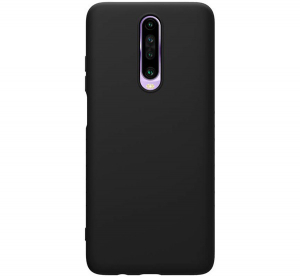 NILLKIN RUBBER WRAPPED szilikon telefonvédő (gumírozott, környezetbarát) FEKETE [Xiaomi Redmi K30 / K30 5G]