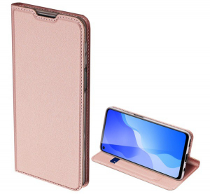 DUX DUCIS SKIN PRO tok álló, bőr hatású (FLIP, oldalra nyíló, bankkártya tartó, asztali tartó funkció) ARANY [Huawei P40 Lite 5G / nova 7 SE]
