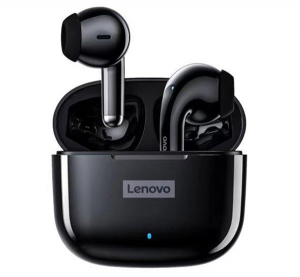 LENOVO LP40 bluetooth fülhallgató SZTEREO (v5.1, TWS, mikrofon, zajszűrő + töltőtok) FEKETE (LP40_B)