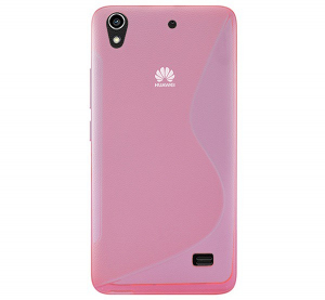Szilikon telefonvédő (S-line) RÓZSASZÍN [Huawei Ascend G620s]