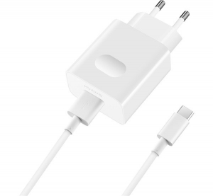 HUAWEI hálózati töltő USB aljzat (9V / 2000mA, gyorstöltés támogatás +  AP51 Type-C kábel) FEHÉR (AP32 / HW-090200EH0_TYPE_C)