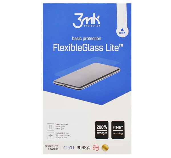 3MK FLEXIBLE GLASS LITE képernyővédő üveg (2.5D, flexibilis, lekerekített szél, ultravékony, 0.1mm, 6H) ÁTLÁTSZÓ [Oppo Find X5 Pro]