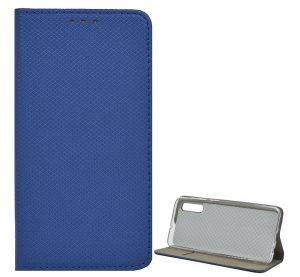 Tok &aacute;ll&oacute;, bőr hat&aacute;s&uacute; (FLIP, oldalra ny&iacute;l&oacute;, asztali tart&oacute; funkci&oacute;, rombusz minta) S&Ouml;T&Eacute;TK&Eacute;K [Samsung Galaxy A50s (SM-A507F)]