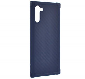 ROAR CARBON ARMOR szilikon telefonv&eacute;dő (k&ouml;zepesen &uuml;t&eacute;s&aacute;ll&oacute;, l&eacute;gp&aacute;rn&aacute;s sarok, karbon minta) K&Eacute;K [Samsung Galaxy Note 10 (SM-N970F)]