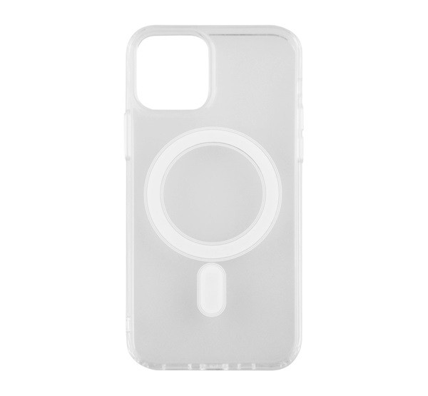 4-OK műanyag telefonvédő (szilikon keret, közepesen ütésálló, Magsafe rögzítésű) ÁTLÁTSZÓ [Apple iPhone 12 mini]