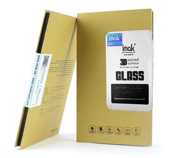 IMAK képernyővédő üveg (3D full cover, íves, karcálló, 9H) FEKETE [Sony Xperia XZ1 (G8342)]