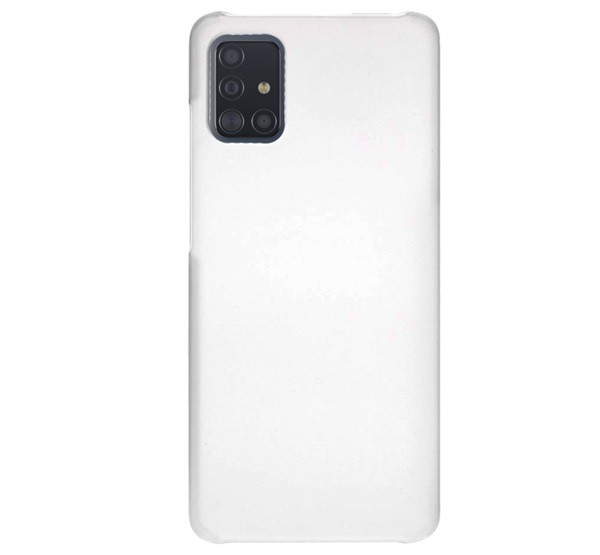 Műanyag telefonvédő (gumírozott) ÁTLÁTSZÓ [Samsung Galaxy A51 (SM-A515F)]