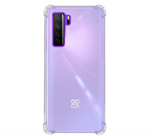Szilikon telefonvédő (közepesen ütésálló, légpárnás sarok) ÁTLÁTSZÓ [Huawei P40 Lite 5G / nova 7 SE]