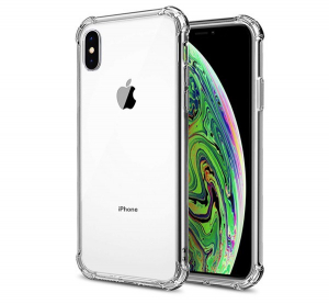 Szilikon telefonvédő (közepesen ütésálló, légpárnás sarok) ÁTLÁTSZÓ [Apple iPhone XS Max 6.5]