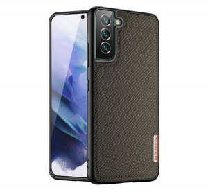 DUX DUCIS FINO szilikon telefonv&eacute;dő (műanyag belső, k&ouml;zepesen &uuml;t&eacute;s&aacute;ll&oacute;, r&aacute;cs minta) S&Ouml;T&Eacute;TZ&Ouml;LD [Samsung Galaxy S22 Plus 5G (SM-S906)]