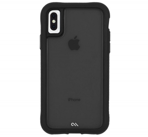 CASE-MATE PROTECTION TRANSLUCENT műanyag telefonv&eacute;dő (szilikon keret, k&ouml;zepesen &uuml;t&eacute;s&aacute;ll&oacute;) FEKETE [Apple iPhone XS 5.8]