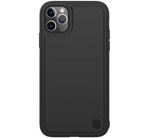NILLKIN MAGIC PRO MAGNET CASE műanyag telefonvédő (közepesen ütésálló, vezeték nélküli töltés, fémlemez, matt) FEKETE [Apple iPhone 11 Pro Max]