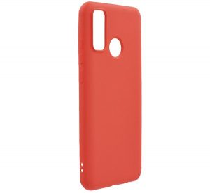 Szilikon telefonvédő (matt, mikrofiber plüss karcolásmentesítő belső, prémium) RÓZSASZÍN [Huawei P Smart (2020)]