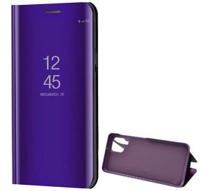 Tok álló (aktív FLIP, oldalra nyíló, asztali tartó funkció, tükrös felület, Mirror View Case) LILA [Samsung Galaxy M22 (SM-M225F)]