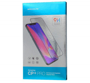 NILLKIN CP+ PRO k&eacute;pernyőv&eacute;dő &uuml;veg (2.5D kerek&iacute;tett sz&eacute;l, &iacute;ves, full glue, karc&aacute;ll&oacute;, UV szűr&eacute;s, 0.33mm, 9H) FEKETE [Samsung Galaxy S10 Lite (SM-G770F)
