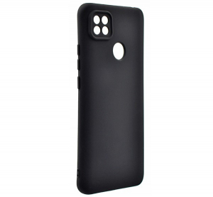 Szilikon telefonvédő (matt) FEKETE [Xiaomi Redmi 9C]