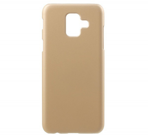 Műanyag telefonvédő (gumírozott) ARANY [Samsung Galaxy A6 (2018) SM-A600F]