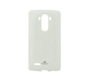 MERCURY Goospery szilikon telefonvédő (csillámporos) FEHÉR [LG G4 (H815)]