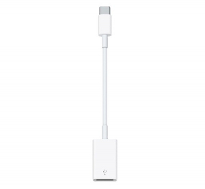 APPLE adapter kábel (USB - Type-C, 12cm) FEHÉR (MJ1M2ZM/A)
