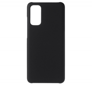 Műanyag telefonvédő (gumírozott) FEKETE [Samsung Galaxy S20 5G (SM-G981U)]