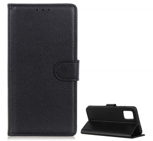 Tok &aacute;ll&oacute;, bőr hat&aacute;s&uacute; (FLIP, oldalra ny&iacute;l&oacute;, asztali tart&oacute; funkci&oacute;, pr&eacute;mium) FEKETE [Xiaomi Mi 10T Pro 5G]