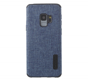 Szilikon telefonvédő (textil bevonat) VILÁGOSKÉK [Samsung Galaxy S9 (SM-G960)]