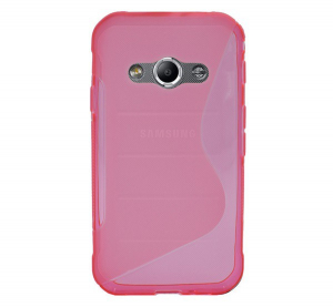 Szilikon telefonvédő (S-line) RÓZSASZÍN [Samsung Galaxy Xcover 3 (SM-G388)]
