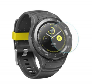 ENKAY kijelzőv&eacute;dő &uuml;veg 2db (2.15D lekerek&iacute;tett sz&eacute;l, 0.2mm, 9H, NEM &iacute;ves) &Aacute;TL&Aacute;TSZ&Oacute; [Huawei Watch 2]