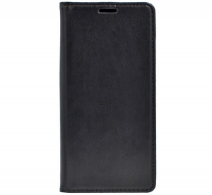 Tok &aacute;ll&oacute;, bőr hat&aacute;s&uacute; (FLIP, oldalra ny&iacute;l&oacute;, asztali tart&oacute; funkci&oacute;) FEKETE [Samsung Galaxy A22 5G (SM-A226)]